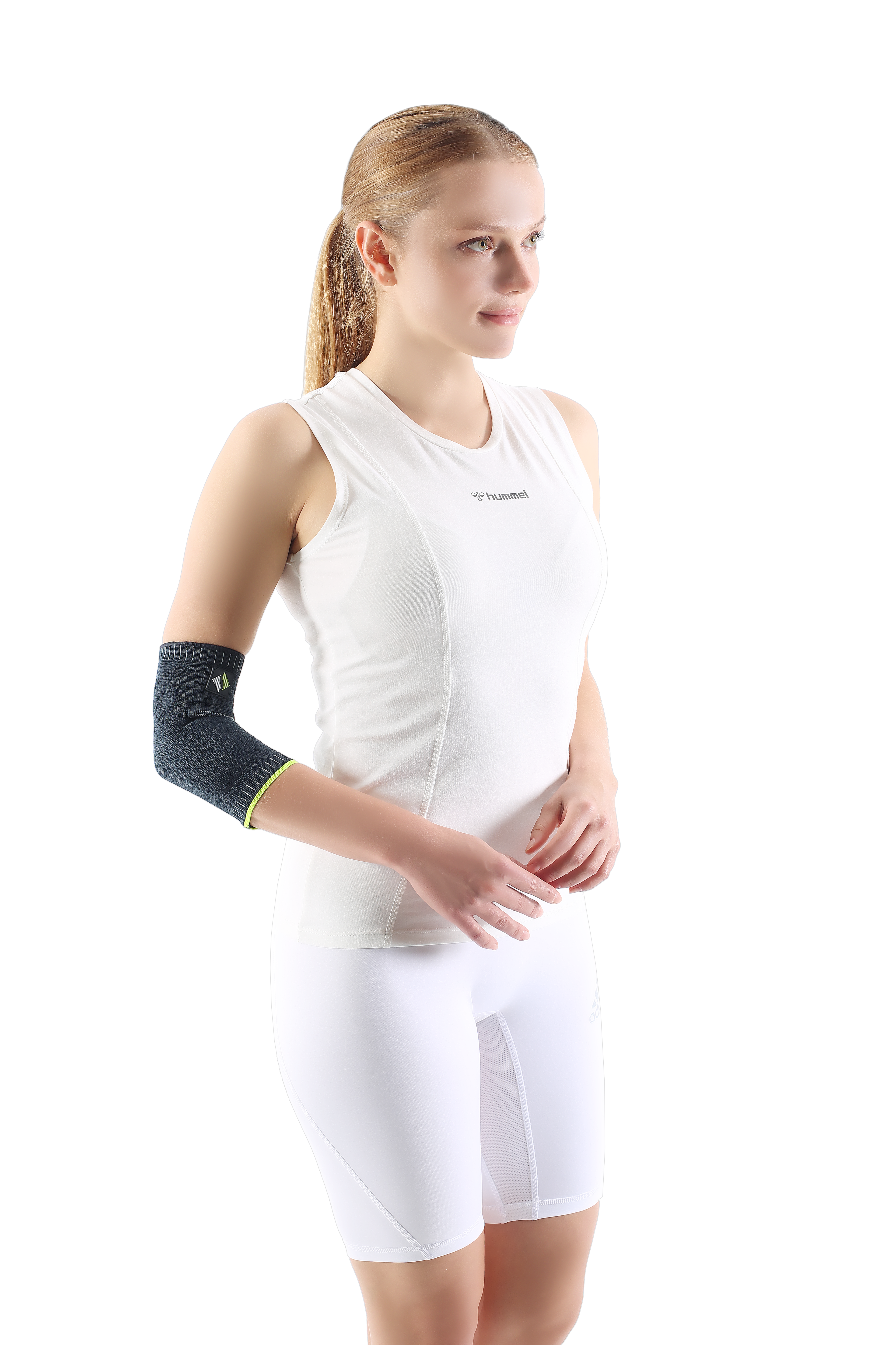 REF 710 Knitted elbow brace with silicone pads